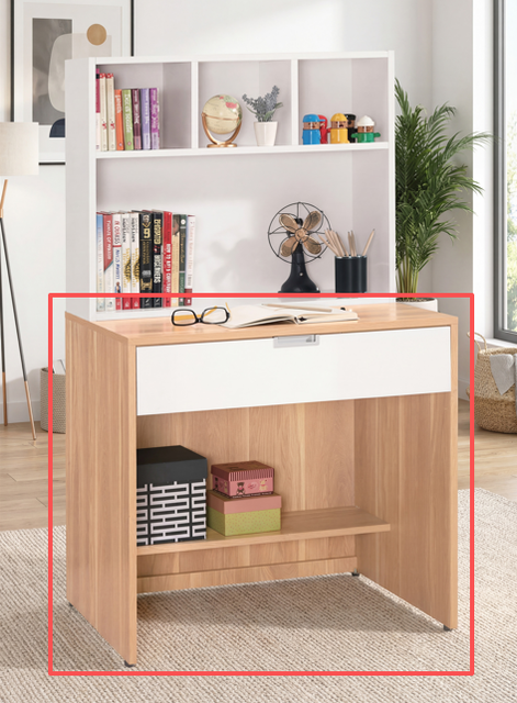 卡爾2.6尺書桌下座