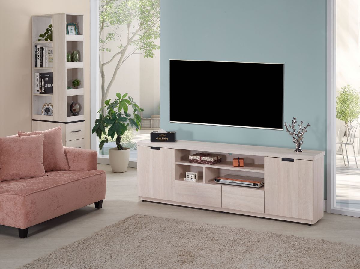 卡亞白梧桐色電視櫃(4尺、6尺可選)