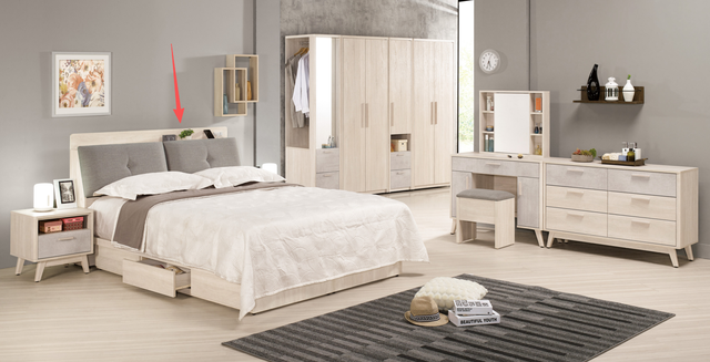漢斯5尺被櫥頭