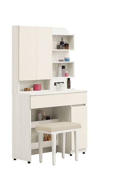 燕麥2.64尺開門鏡台(含椅)
