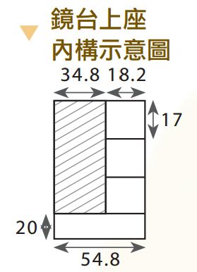 帕特3尺鏡台(含椅) 2