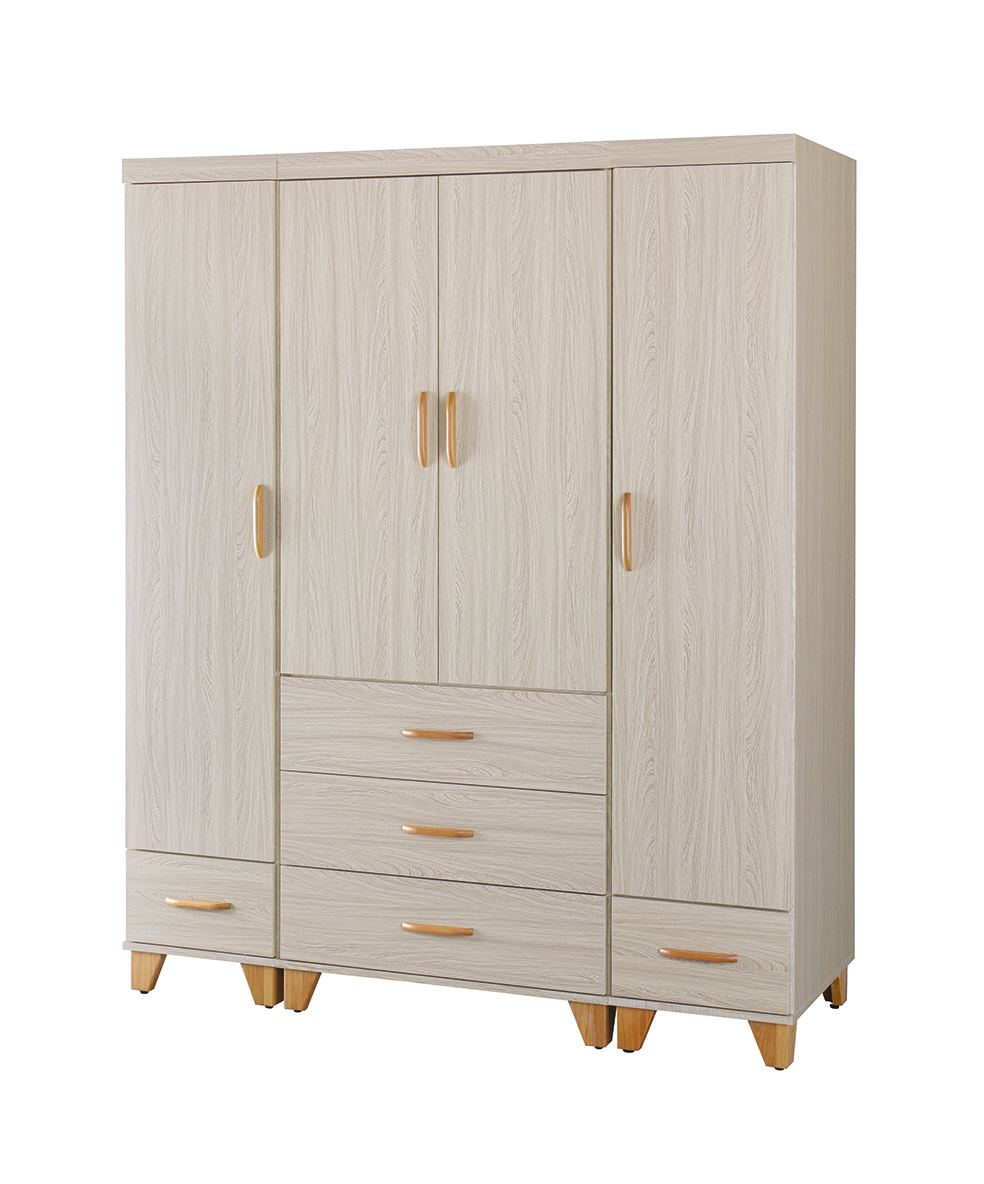 積赤木色5.3尺衣櫥