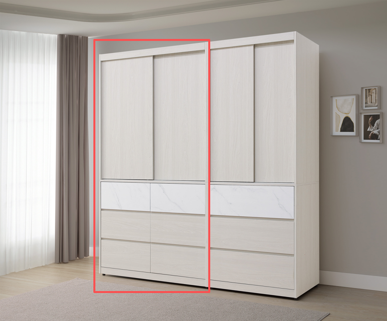 泰倫4×7尺推門衣櫥