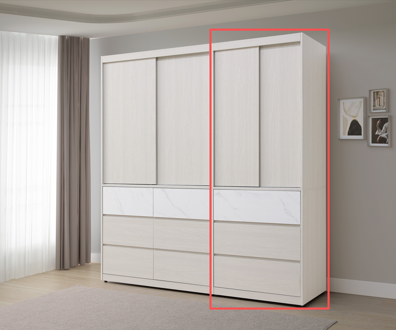 泰倫3×7尺推門衣櫥