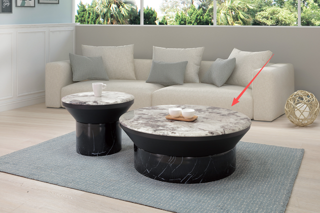 庫斯石面大茶几